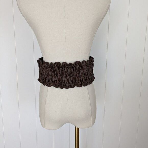 Vintage Tequila Leather Cinch Belt - Brown - Corset/Stretch Type - Small main image 4